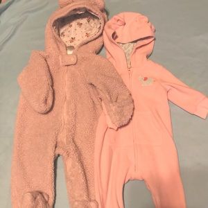 Baby Girl Winter Onsies sz. 3 months